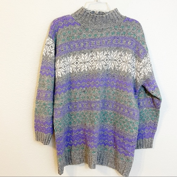 Prides Landing Sweaters - Prides Landing Vintage Fairisle Wool‎ Blend Sweater
